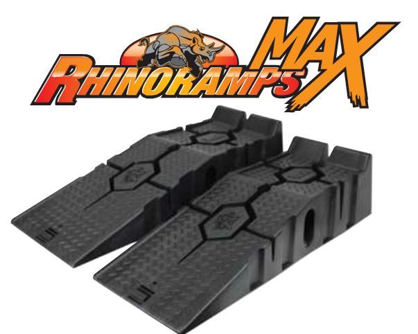 Rhino Ramps Max Heavy Duty 7 TON GVW & RhinoGear Heavy Duty Chocks